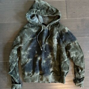 Vans tie dye cropped hoodie small